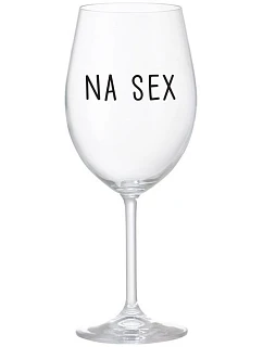 NA SEX - číry pohár na víno 350 ml