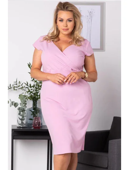 Dámske šaty SA616 staroružové - Karko