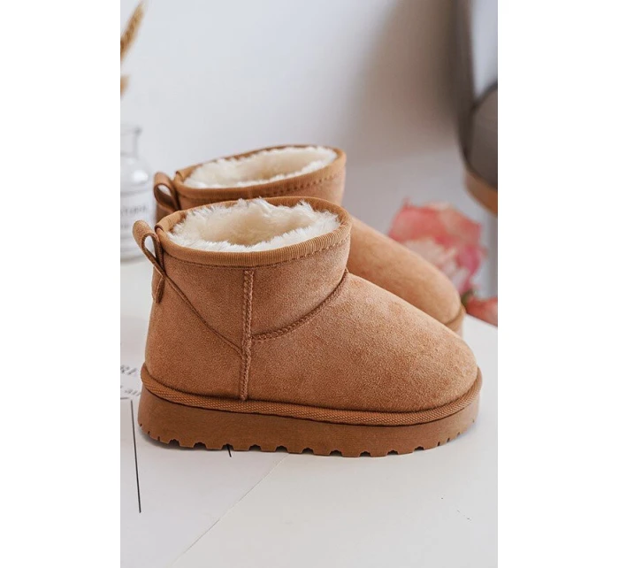 Dziecięce Śniegowce Botki Ocieplane Camel Nallita Dziecięce Śniegowce Botki Ocieplane Camel Nallita