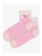 TENKÉ PONOŽKY FARBA 2-6 ROKOV DIEVČATÁ RUŽA 21-23