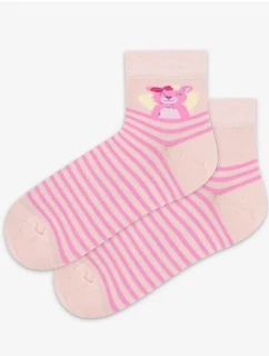 TENKÉ PONOŽKY FARBA 2-6 ROKOV DIEVČATÁ RUŽA 21-23