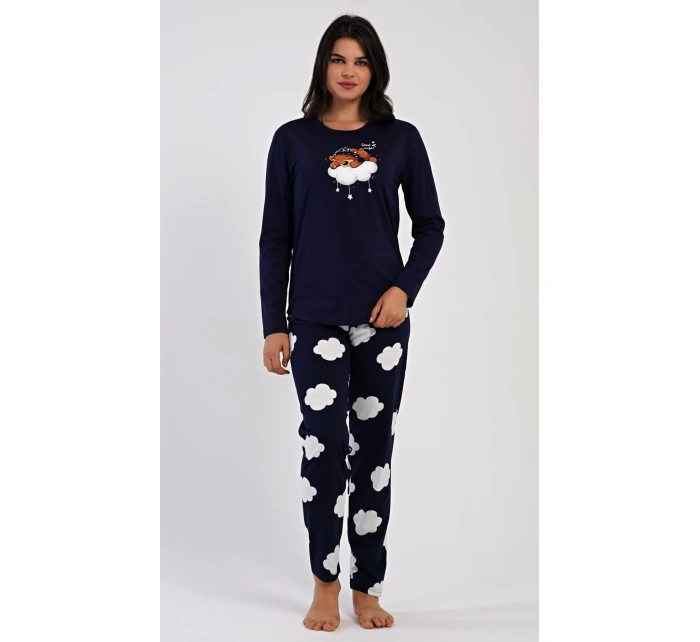 Dámske dlhé pyžamo Medveď na obláčiku