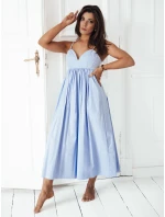 ELIENE midi šaty v modrej farbe FashionStreet EY2441