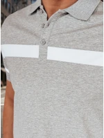 Pánska polokošeľa s pruhmi sivá FashionStreet PX0629 Pánska polokošeľa s pruhmi sivá FashionStreet PX0629