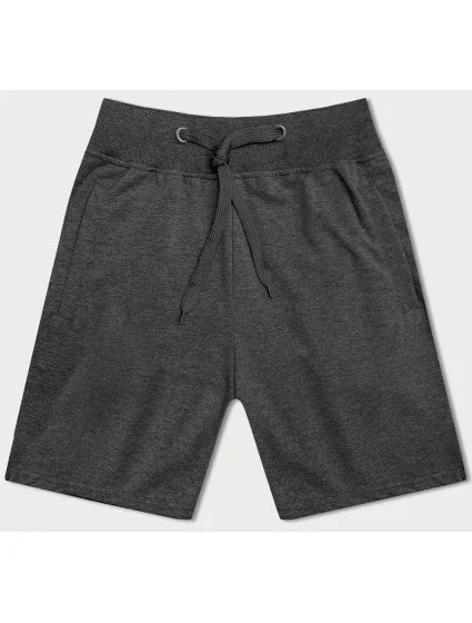 Tmavě šedé bavlněné pánské kraťasy model 18625779 - J.STYLE Tmavě šedé bavlněné pánské kraťasy model 18625779 - J.STYLE