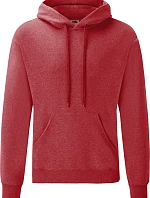 Fruit of the Loom Classic Hooded Sweat Mikina s kapucňou 16.2208 heather red