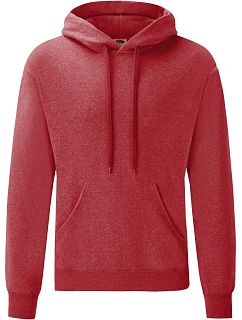 Classic Hooded Sweat Mikina s kapucí model 22534017 heather red - Fruit of the Loom