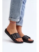 Klapki Damskie Big Star z Klamrą Czarne FF274A389