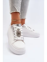 Dámské tenisky s ozdobou Bílé model 21652244 - Boto