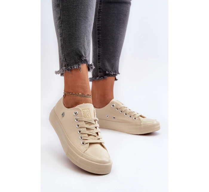 Klasické Dámské Tenisky Big Star model 21654926 Bežové - Big Star Shoes