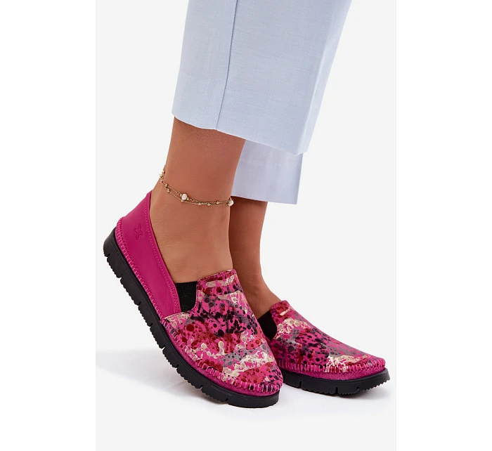 Dámské nazouvací kožené polobotky model 22100727 - Maciejka