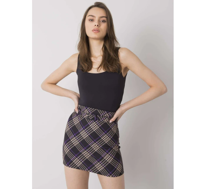 Spódnica DHJ SD model 21798032 czarny - FPrice Spódnica DHJ SD model 21798032 czarny - FPrice