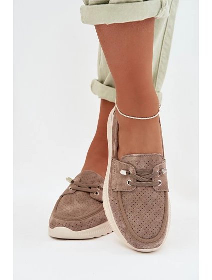 Polobotky semišové model 22173068 béžová - JEZZI