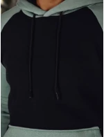 Pánska základná mikina s kapucňou čierna FashionStreet BX5896