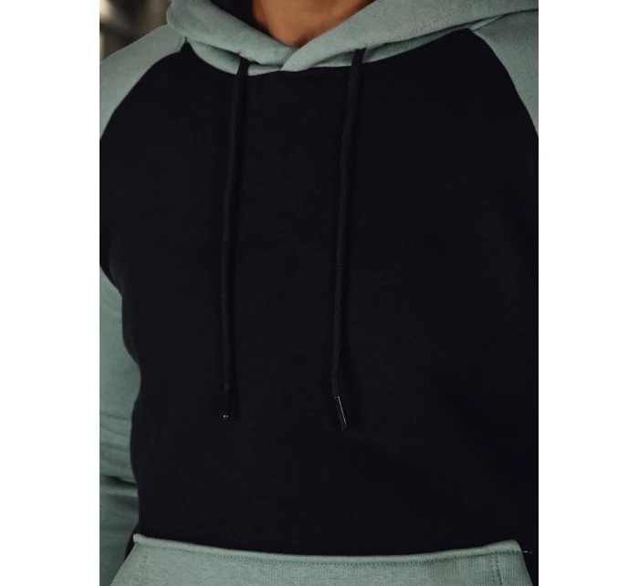 Pánska základná mikina s kapucňou čierna FashionStreet BX5896