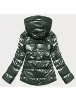 Zelená dámská bunda s kapucí model 17099097 - S'WEST