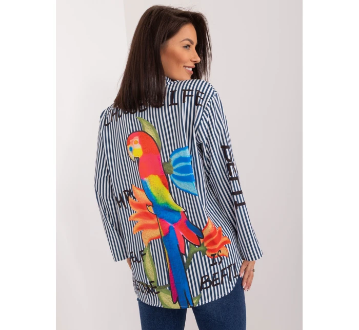 Košeľa DHJ KS 18850 1.99 námornícka a biela