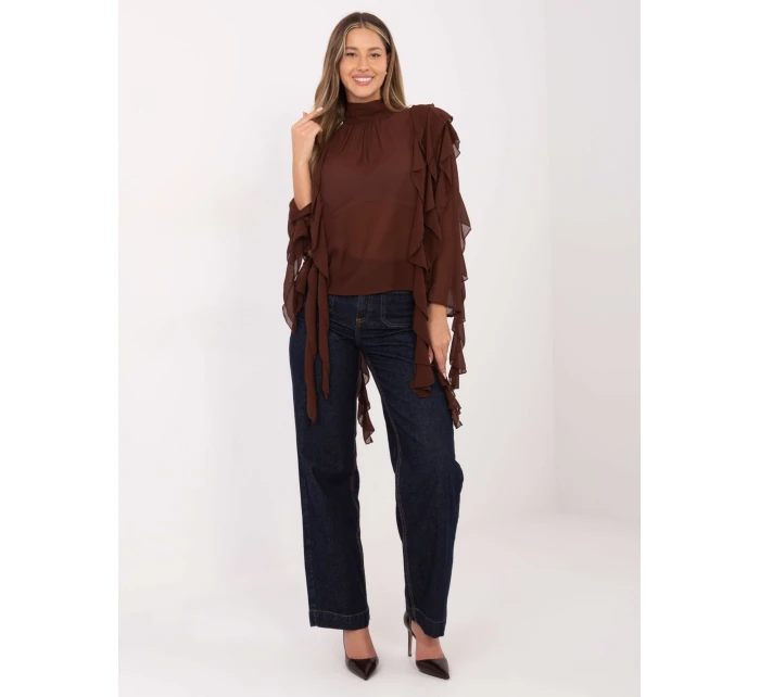 Blúzka PM BZ J1005.25 hnedá Blúzka PM BZ J1005.25 hnedá