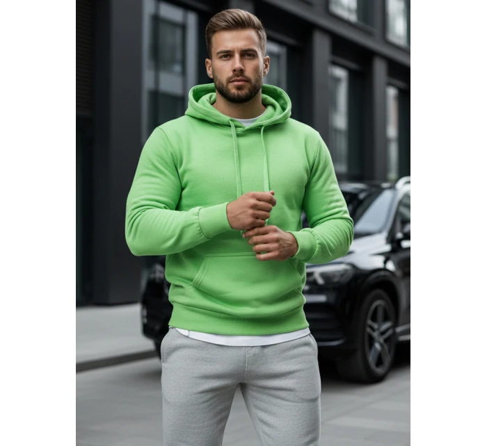 Pánska mikina s kapucňou mint FashionStreet BX5082