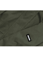 Krátká bunda parka v army barvě s kapucí model 8263055 - LHD