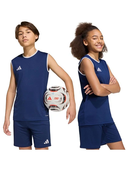 Adidas Entrada 26 detské tričko bez rukávov námornícka modrá KB3936