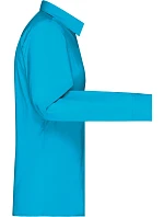 JN 677 Popelínová halenka s dlouhým rukávem model 22436659 turquoise - Daiber JN 677 Popelínová halenka s dlouhým rukávem model 22436659 turquoise - Daiber