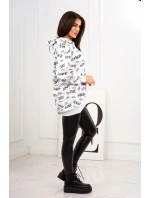 Mikina s nápisy bílá Mikina s nápisy bílá