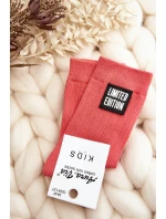 Dětské Hladké Ponožky S model 21643534 Růžové - Aura.via