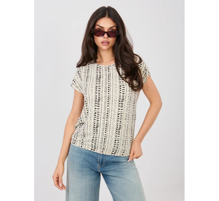 Tričko D12110M02646F light beige Tričko D12110M02646F light beige