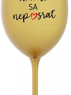 SA  zlatý pohár na víno 350 ml model 22163904 - Giftela