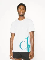 Pánske tričko NM1904E - 1W8 - biela - Calvin Klein