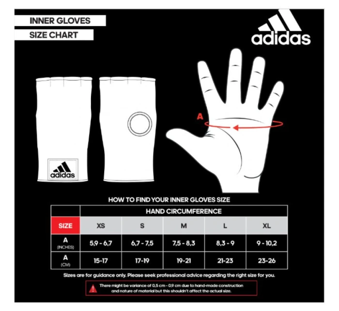 Adidas Mexické vnútorné rukavice ADISBP012S čierne Adidas Mexické vnútorné rukavice ADISBP012S čierne