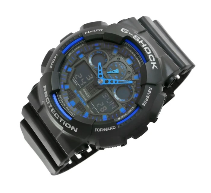 CASIO G-SHOCK Pánske hodinky GA-100-1A2ER + BOX CASIO G-SHOCK Pánske hodinky GA-100-1A2ER + BOX