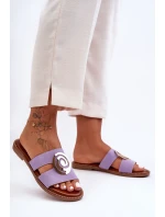 Modne Klapki Z Lustrzaną Ozdobą Fioletowe Deep Breath Modne Klapki Z Lustrzaną Ozdobą Fioletowe Deep Breath