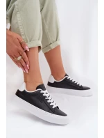Dámské tenisky z eko kůže Big Star model 22009885 HIPOLY SYSTEM Černé - Big Star Shoes