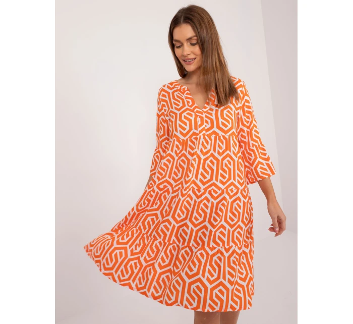 Šaty D73771M30214K oranžová