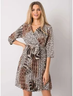 Šaty DHJ SK 11092A 2.01P čierna a béžová Šaty DHJ SK 11092A 2.01P čierna a béžová