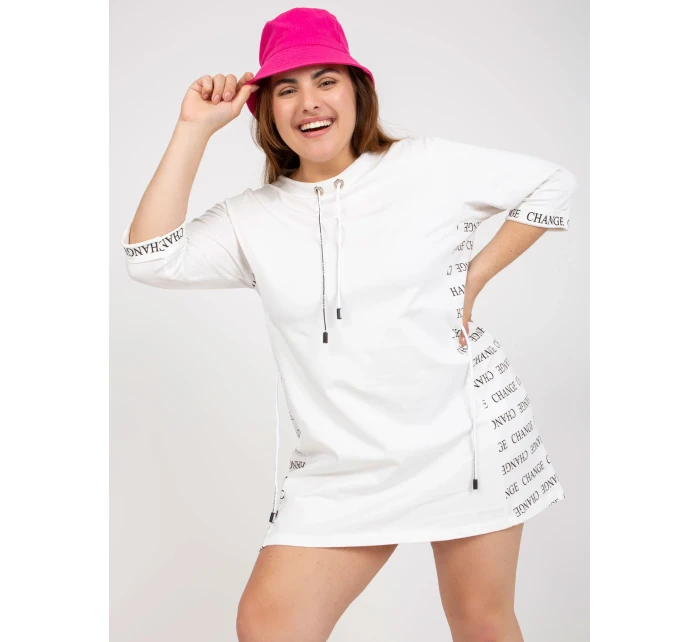 Sukienka RV SK model 21127037 biały - FPrice Sukienka RV SK model 21127037 biały - FPrice