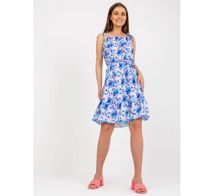 Šaty WN SK 0806 3.22 biele a modré Šaty WN SK 0806 3.22 biele a modré