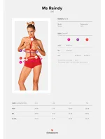 Vianočný kostým Ms Reindy set - Obsessive Vianočný kostým Ms Reindy set - Obsessive