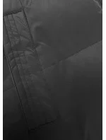 Hrubšia čierna dámska vesta (23-008)