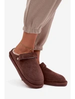 Kapcie Damskie Z Paskiem Ocieplane Futerkiem Czekoladowe Rilena Kapcie Damskie Z Paskiem Ocieplane Futerkiem Czekoladowe Rilena