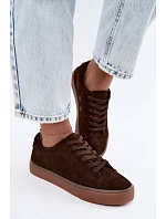 Dámské sportovní tenisky Big Star model 22386862 Hnědé - Big Star Shoes Dámské sportovní tenisky Big Star model 22386862 Hnědé - Big Star Shoes