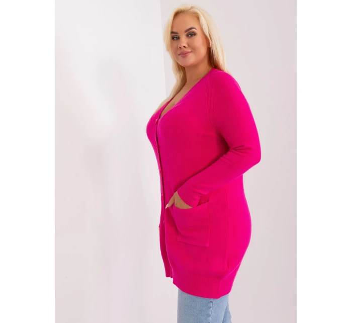 Sweter PM SW model 18917693 fuksjowy - FPrice Sweter PM SW model 18917693 fuksjowy - FPrice