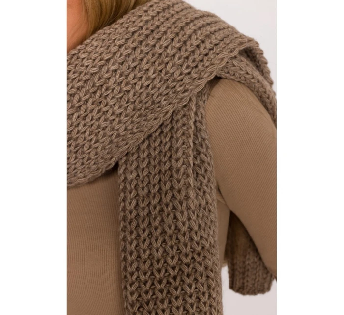 model 21417250 Žebrovaná šála béžová - Moe