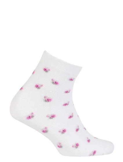 TENKÉ PONOŽKY FARBA 6-11 ROKOV DIEVČATÁ BIELA 30-32