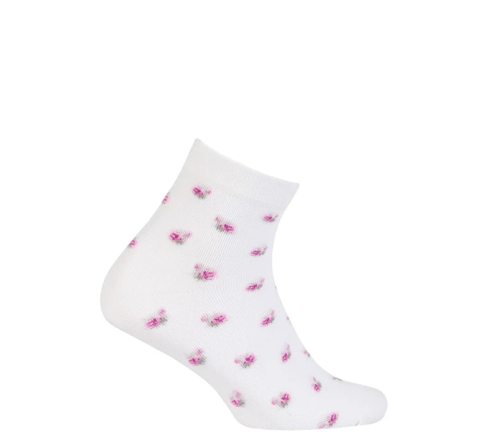 TENKÉ PONOŽKY FARBA 6-11 ROKOV DIEVČATÁ BIELA 30-32