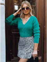 Dámský rozepínací svetr zelený Dstreet model 21970686 - FashionStreet Dámský rozepínací svetr zelený Dstreet model 21970686 - FashionStreet