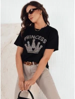 PRINCY dámske tričko čierne FashionStreet RY2389
