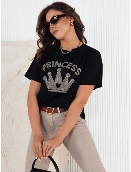 PRINCY dámske tričko čierne FashionStreet RY2389